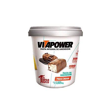 Pasta de amendoim press cream Vitapower 1kg