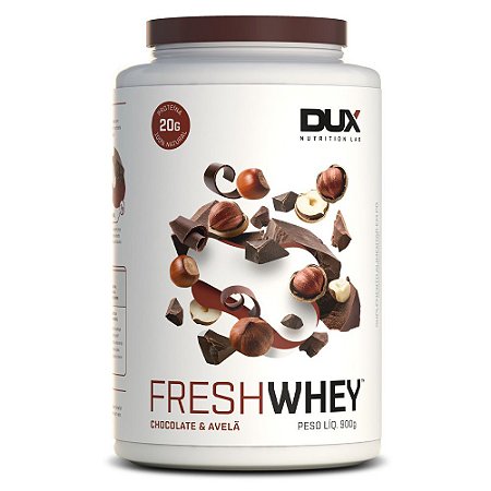 Fresh whey chocolate belga e avelã Dux 900g