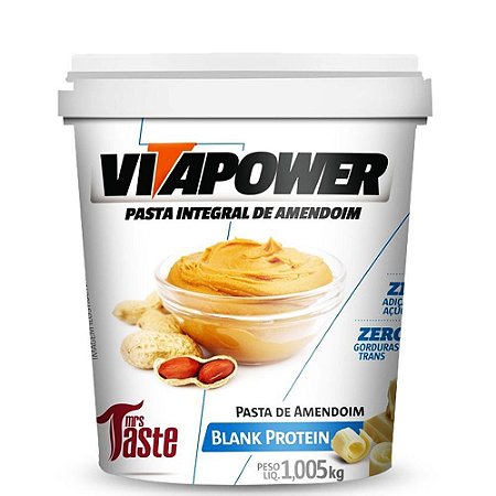 Pasta de amendoim chocolate branco protein Vitapower 1kg