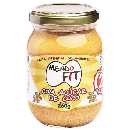 Pasta de amendoim com açúcar de coco Mendo Fit 260g