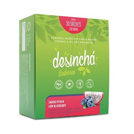 Desinchá sabor pitaya com blueberry 30 sachês