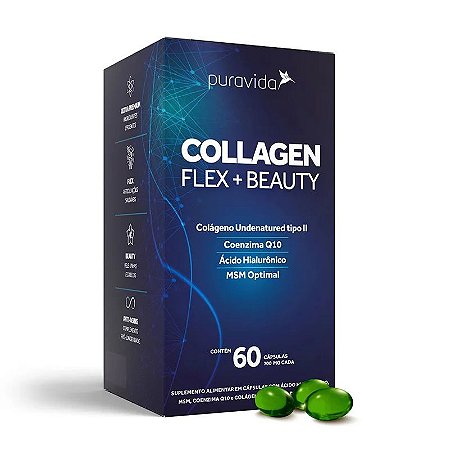 Collagen flex beauty Puravida 60 cápsulas 700mg