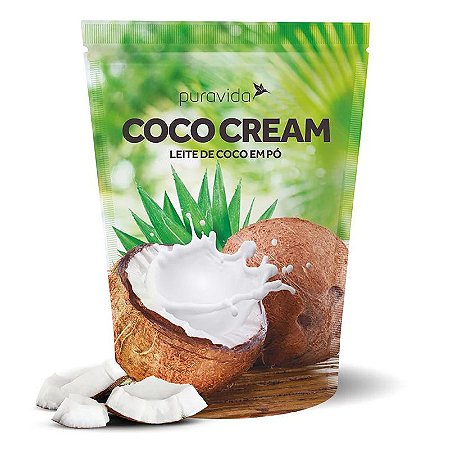 Leite de coco em pó coco cream Puravida 250g