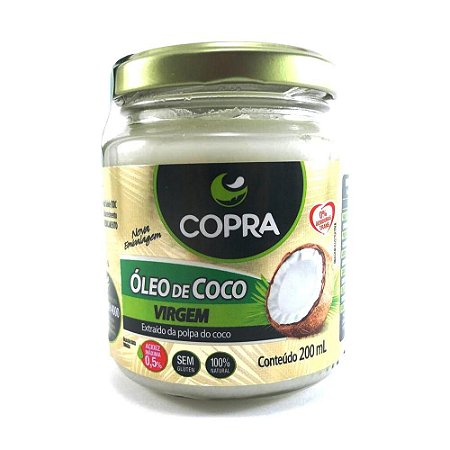 Óleo de coco virgem Copra 200ml