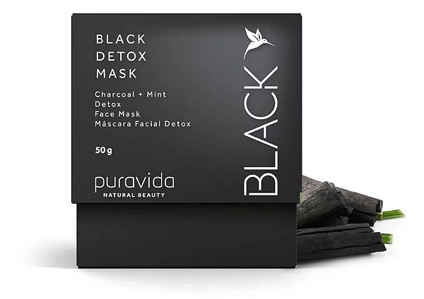 Black detox mask Puravida 50g