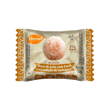 Bolinha de doce de leite com coco Flormel 10g