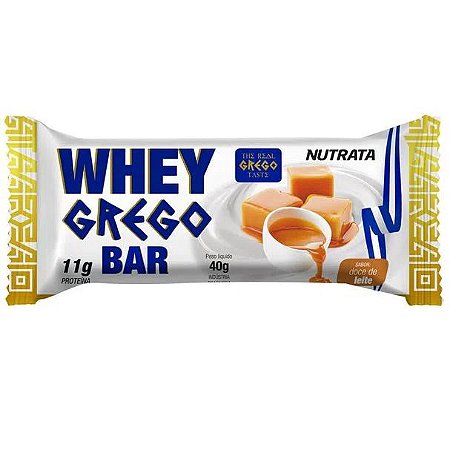 Whey grego bar sabor doce de leite Nutrata 40g