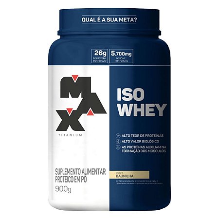 Iso whey baunilha Max Titanium 900g