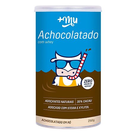 Achocolatado com whey +Mu 250g