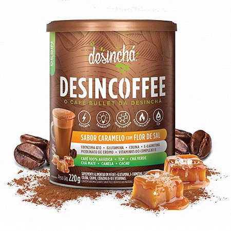 Desincoffee sabor caramelo com flor de sal Desinchá 220g