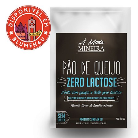 Pão de queijo zero lactose A moda mineira 400g