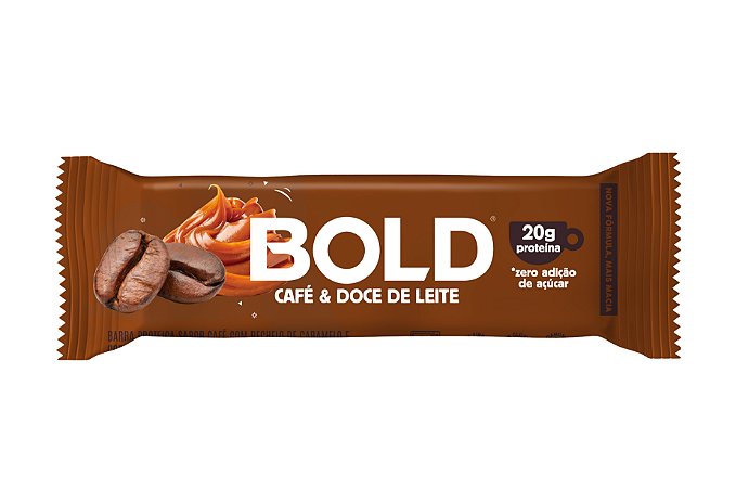 Barra de proteína sabor café e doce de leite Bold 60g