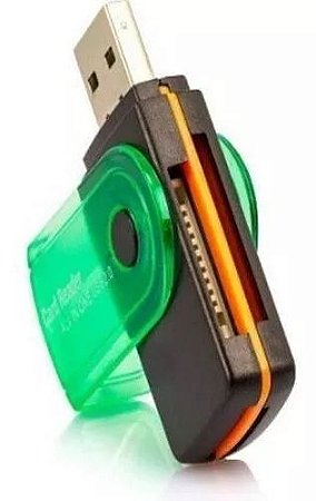 Leitor De Cartão Usb 4 Em 1 (micro Sd-sd-produo-m2)