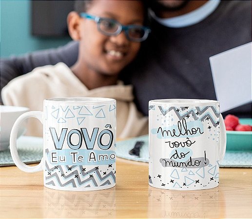 Caneca Ceramica Vovo Eu Te Amo Dia Dos Avos Festas Mix Nossa Alegria E Fazer A Sua Festa