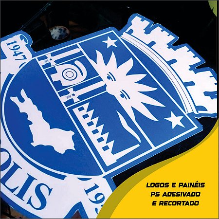 LOGO OU PAINEIL ADESIVADO E RECORTADO EM PS