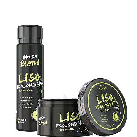 Maxy Blend Shampoo e Máscara Liso Prolongado Pós Química 2x300ml