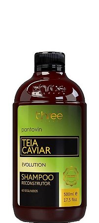 Three Therapy Pantovin Teia Caviar Shampoo Reconstrutor 500ml