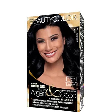 BeautyColor Coloração Permanente Kit 1.0 Preto Ônix