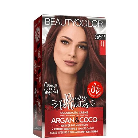 Beautycolor Vermelhos Infalíveis Kit Coloração 56.44 Ruivo Mogno