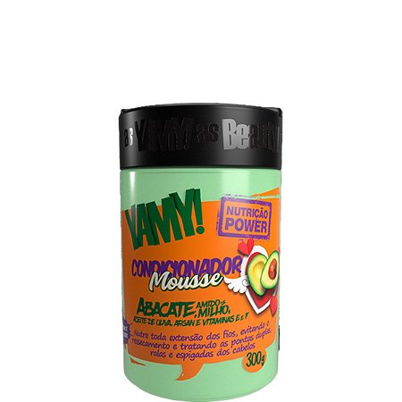 Yamy Nutrição Power Condicionador Vegano Mousse Abacate 300g