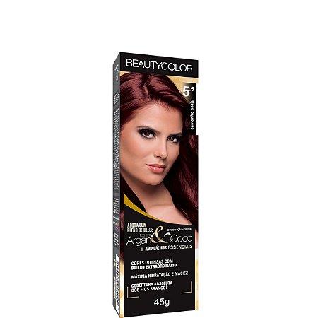 Tinta Beauty Color Coloração 5.5 Castanho Acaju 45g