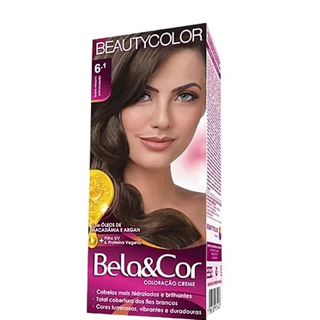 Beauty Color Bela&Cor Coloração Creme 6.1 Louro Escuro Acinzentado