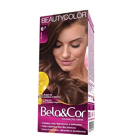Tinta Beauty Color Bela&Cor Coloração 6.7 Chocolate