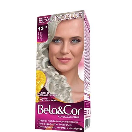 Beauty Color Bela&Cor Tinta 12.11 Louro Ultra Claríssimo Especial Gelo
