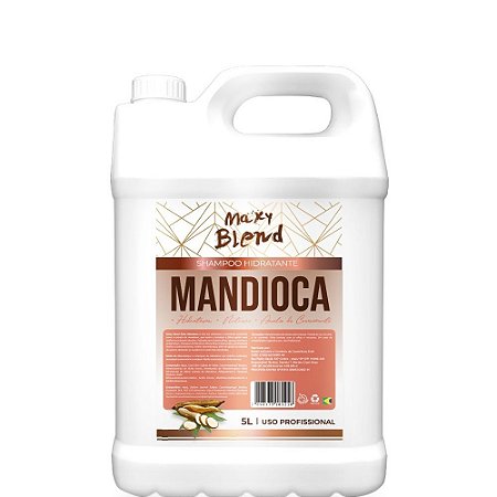 Maxy Blend Shampoo de Mandioca Lavatório Hidratante 5 Litros