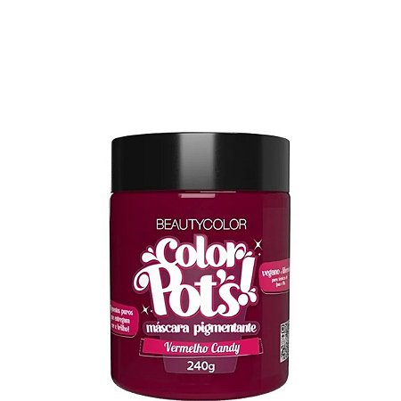 Beautycolor Color Pots Máscara Pigmentante Vermelho Candy 240g
