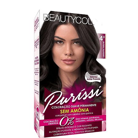 Beautycolor Coloração Kit Puríssi 4.0 Castanho Natural Sem Amônia