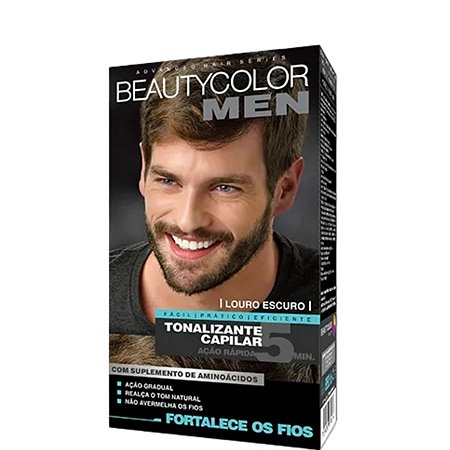 Beautycolor Men Kit Tonalizante Capilar Sem Amônia Louro Escuro