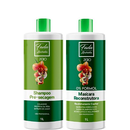 Fada Madrinha Progressiva Zero Formol Shampoo + Máscara 2x1 L