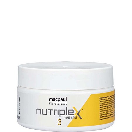 Macpaul Máscara Nutriplex 3 Reconstrução Capilar Home Care – 250g