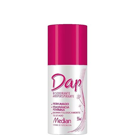 Median Dap Desodorante Antiperspirante Roll On Feminino 55g