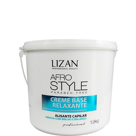 Lizan Afro Style Creme Base Relaxante Guanidina Alisante Capilar 1,9kg