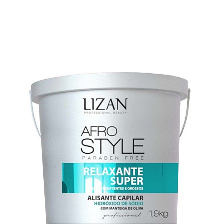 Lizan Afrostyle Creme Relaxante Super Sódio Alisamento Capilar 1,9kg