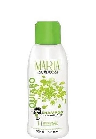 Shampoo Antirresiduo de Quiabo Maria Escandalosa 300ml OUTLET