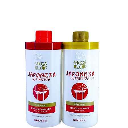 Mega Blend Escova Japonesa Definitiva Bálsamo Selante 2x500ml