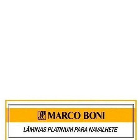 Marco Boni Lâminas Platinum Para Navalhete 5 Lâminas  Ref 9503B