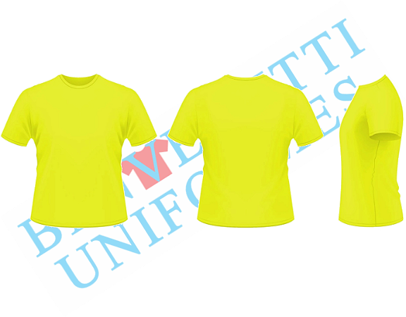 Camiseta 100% Algodão - Amarelo canário