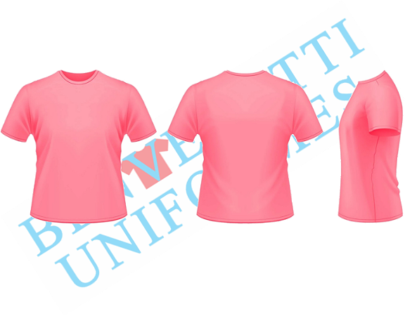 Camiseta 100% Algodão - Coral