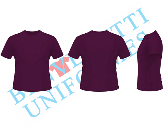 Camiseta 100% Algodão - Bordô
