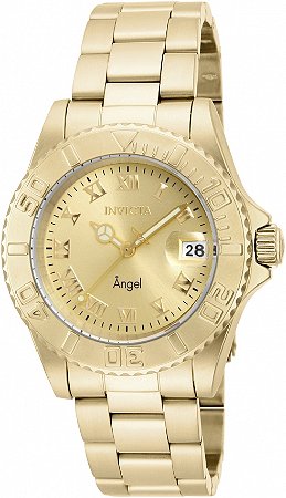 Relógio Feminino Invicta Angel 16849 Quartzo Suíço Dourado
