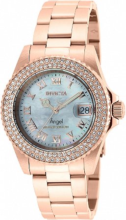Relógio Invicta Angel 21208 Cruisiline Edição Limitada 40mm Ouro Rosê