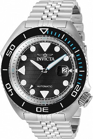 Relógio Invicta Pro Diver 30410 Prateado Mostrador Preto Automático