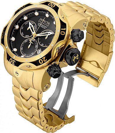 invicta reserve banhado a ouro