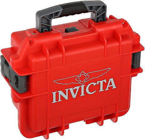 Maleta Invicta Vermelha para 3 Relógios