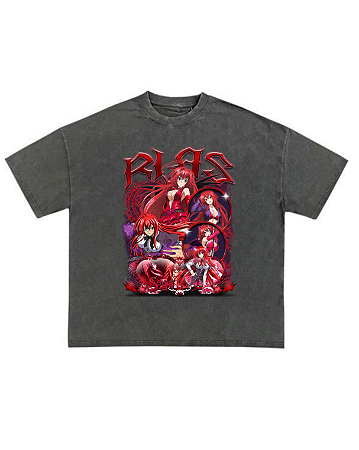 Camiseta StreetWear Oversized Rias Gremory DxD