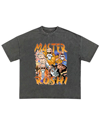 camiseta StreetWear Oversized MESTRE KAME DBZ